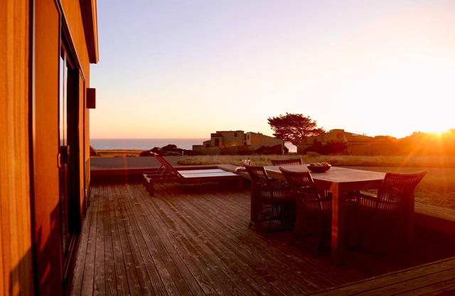 Sunsets over the ocean, waves, whales, serenity, luxury on the bluff