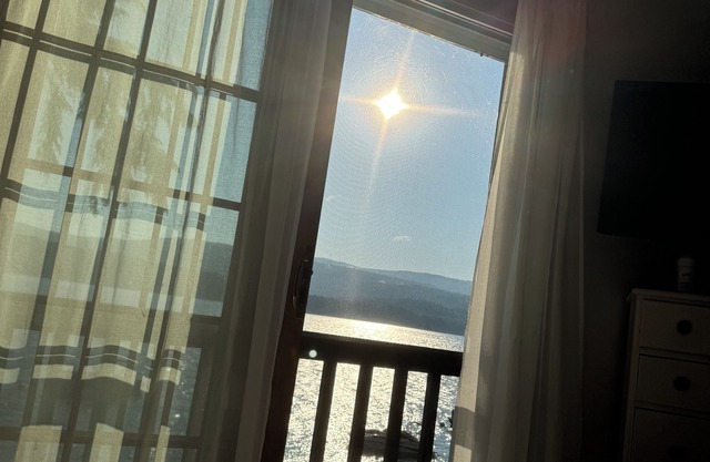 Superb waterfront house on Newfound Lake private beach, boathouse & deck