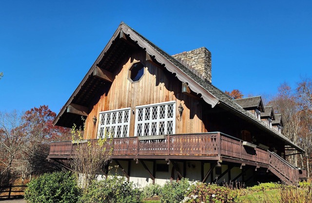 Swiss Chalet amidst sixteen acres in Litchfield Hills surrounded by land trust