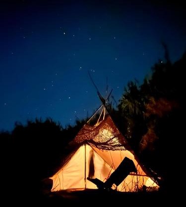 Tent in a Regenerative farm