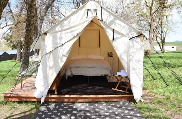 Tent Platform 4 | Pond View Glamping Tent
