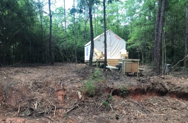 Tentrr State Park Site - Louisiana Bogue Chitto State Park - Bike Trail D - Sing