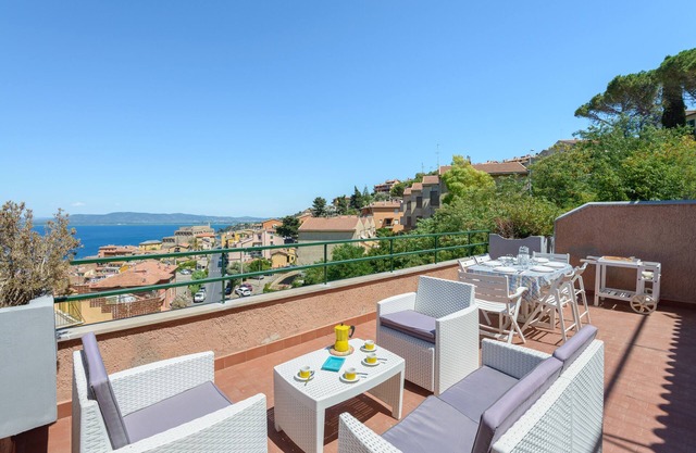 Argentario - Große Terrasse mit Meerblick