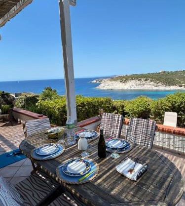 Terrace with dreamy sunset Cala Sapone