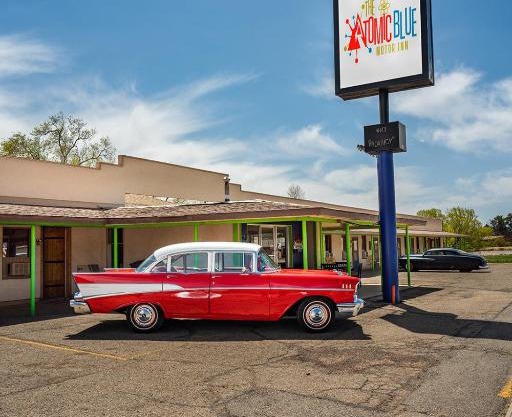 The Atomic Blue Motor-Inn