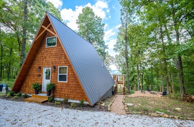 The Back Porch ~ Modern A-Frame with a View