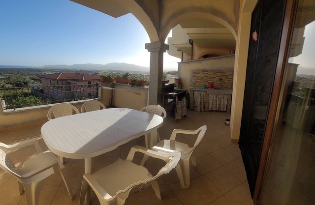 the "Belvedere" bella vista! 2 min drive from the 1st beach "Baia verde"!