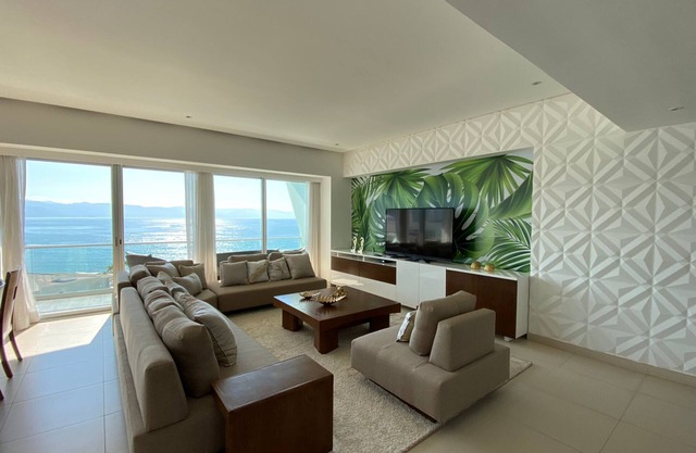 The best views of the sea, the mountains and the sunsets. Beachfront