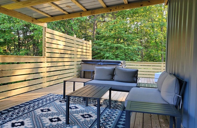 The Blue Bird "Shipping Container home" Newly Upgraded!