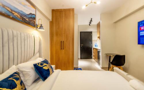 The blue Hughes studio