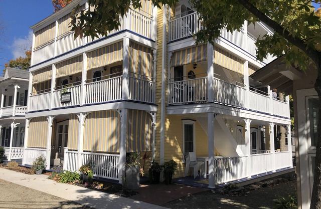 The center Chautauqua Institution steps from the Amphitheater and Bestor Plaza!
