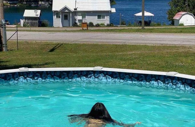 The Corner Lakehouse - pool facing the lake