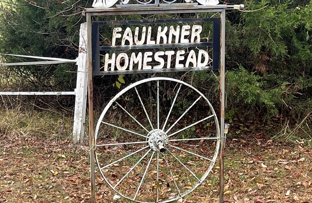 The Faulkner Homestead, old farm house, surrounded by Mark Twain National forest