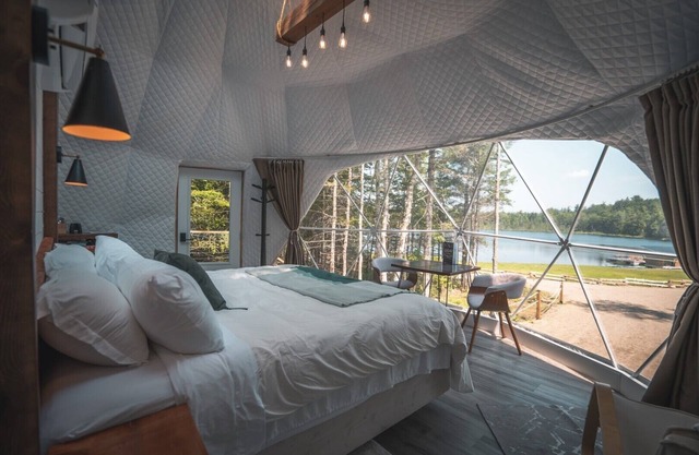 The Green Haven Dome - Secluded lakeview w/ hot tub - 20 mins from St. Andrews!!