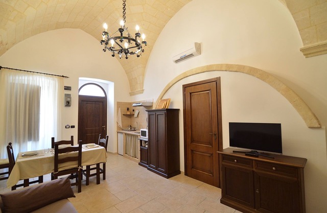 Die Halle der Arme, Wohnung für Feiertage, Oria, Puglia, Italien