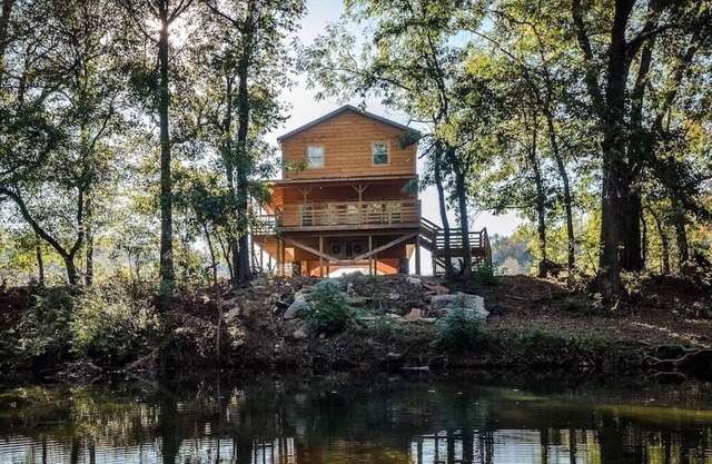 The Highwater Cabin! Right on the banks of the Little Buffalo River!