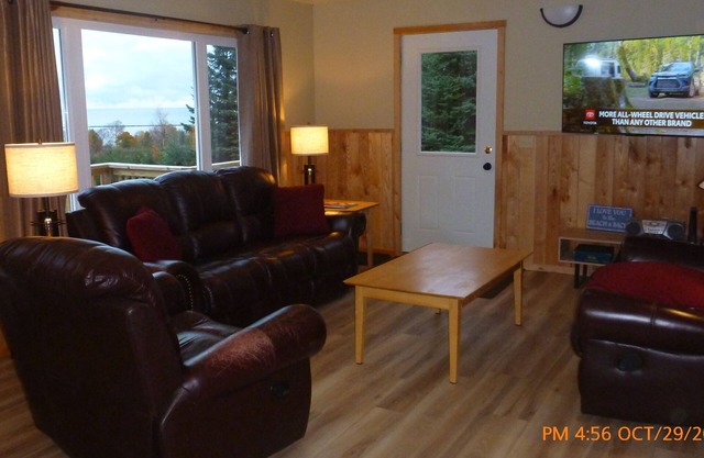 The Hill House offers a great view, plus it's close to town and dog friendly!