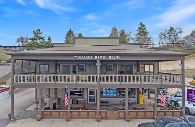 The Historical Grand View Building on Bigfork Bay