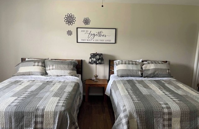 The Main House at Peppermint Springs Farm. Spacious 2 bedroom and 2 bath