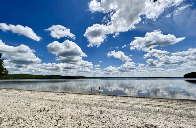 The Maine Lake House with an Amazing Sand Beach!