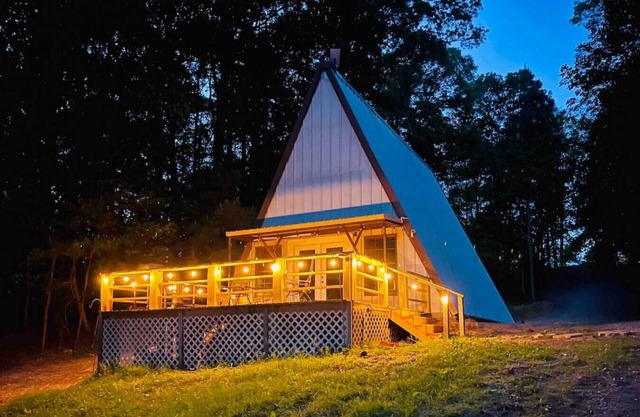 The Natchez Retreat Lakeside A-frame Cabin