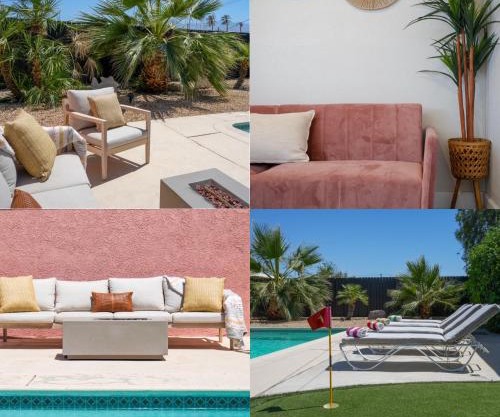 The Pink Cactus - Desert Retreat - Luxe Pool, Golf & Game Room