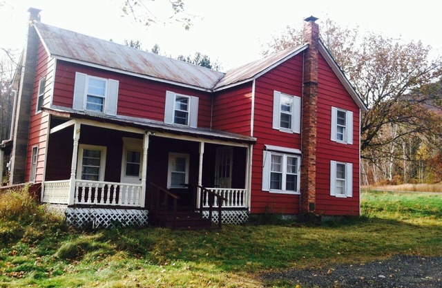 The Red Farm House by Gore Mountain