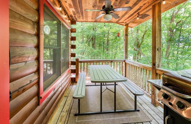 The Red Roof Cottage in Cherry Log Mountain