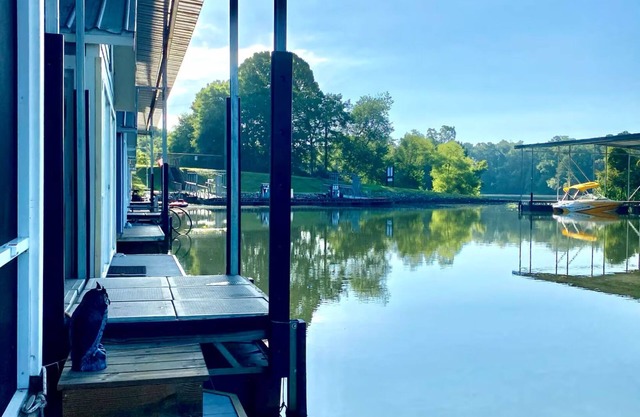 The Reel Time on the Flint River houseboat.