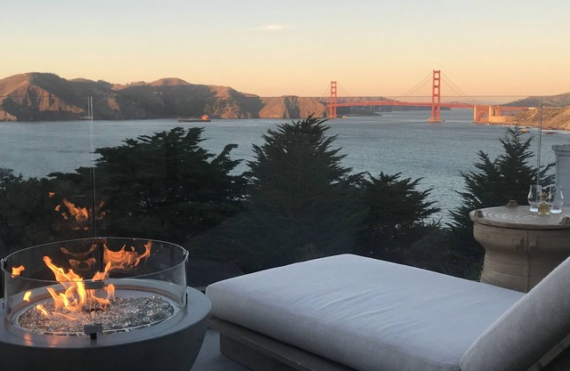 DER RÜCKZUG: SF ... Sea Cliff, San Francisco - Traumhafter Blick auf das Golden Gate und die Stadt!