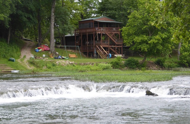 The River Cabin at Camp Miramichee Falls in Hardy, AR