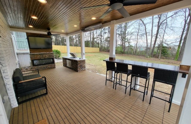 The Silver Stone w/ Covered Patio, Outdoor Kitchen and Amazing Game Area