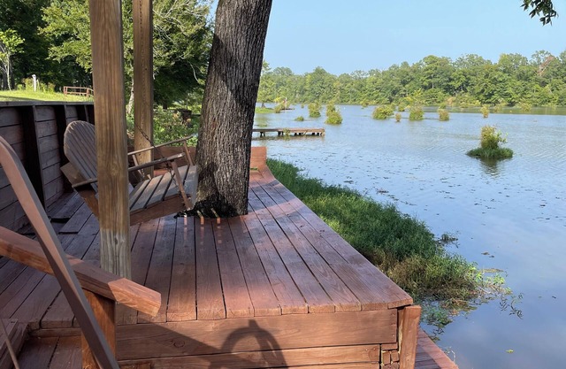 The Sipbee Camphouse on the river. Relax and fish with family and friends.