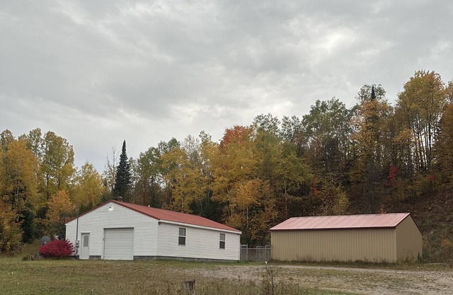 The snow has arrived! Cook’s Getaway across from Snowmobile Trails
