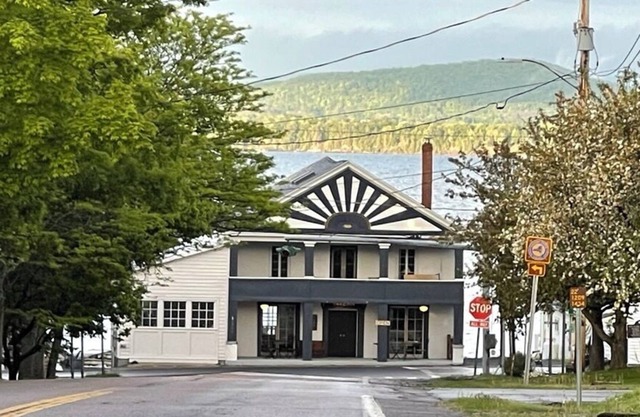 The Tavern Apartment overlooks majestic Lake Champlain.