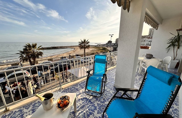 The terrace by the sea
