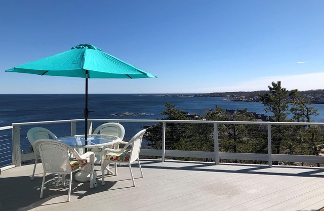 The View: A classic New England cottage with panoramic ocean views.