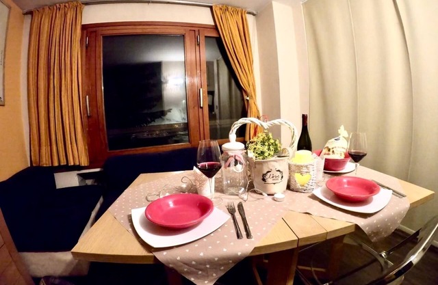 Studio an der Piste mit privatem Parkplatz