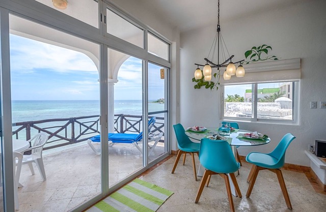 Beautiful upscale condo with Caribbean view! AC, WiFi and pool!