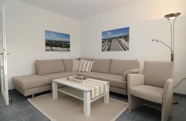 Diese Wohnung im Hochparterre bietet reichlich Platz für 3 Personen.