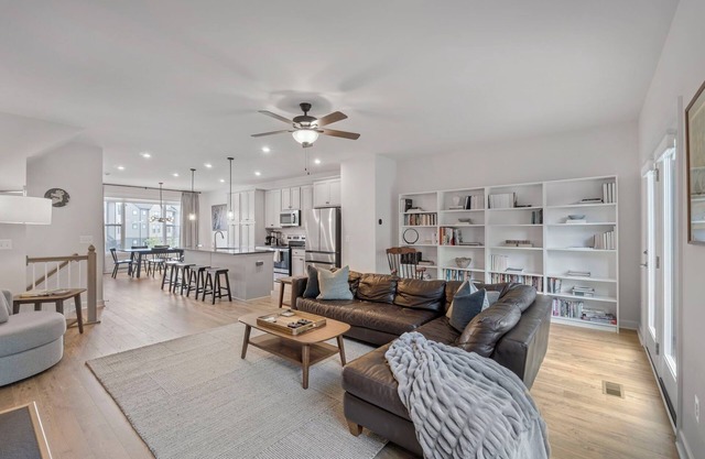 This fully furnished, 3 bedroom/3.5 bath townhome immersed in the Belvedere neighborhood is less than 2 years old with all the updates and amenities on the interior for comfortable living.