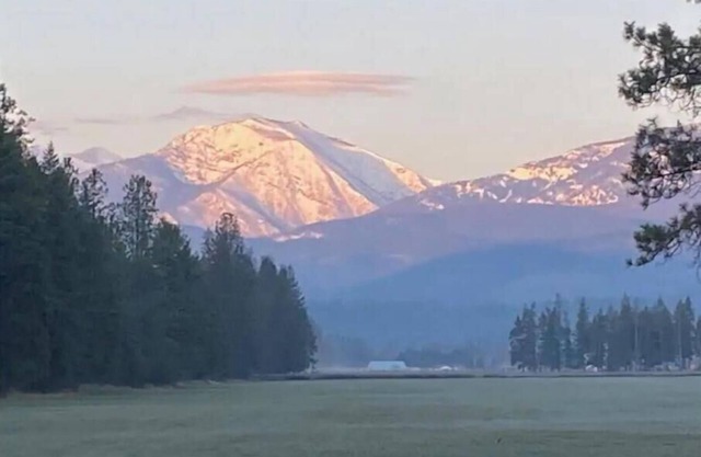 This is Montana! Panoramic Mountain Views on the banks of the Kootenai River.