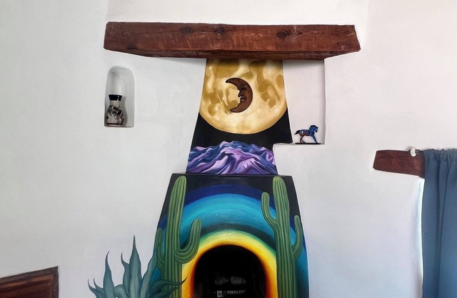 This peaceful artistic casita with AC is located near many local attractions