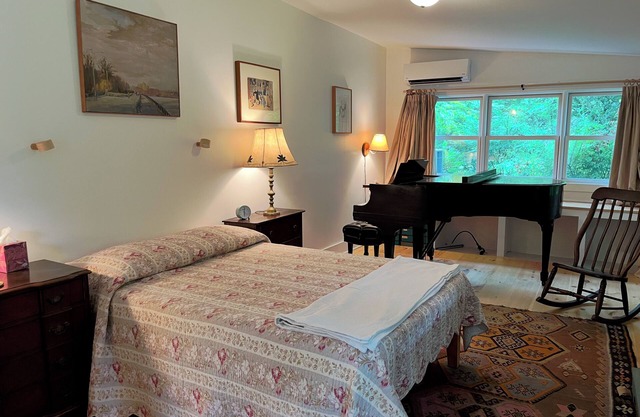 Three bedroom house near Bard College with wood burning stove & baby grand piano