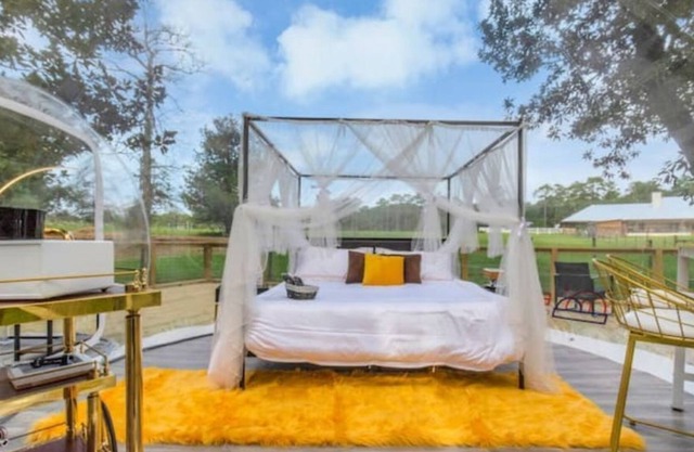 Three Bubble Dome Home with Pool & Hot Tub on Farm