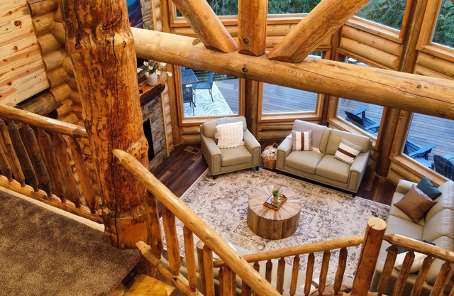 Luxury Log Home Living!