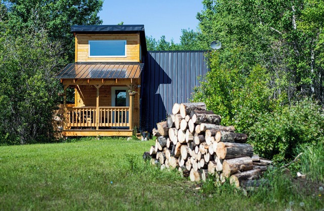 Tiny A-Frame Cabin with Outdoor Fire Pit!