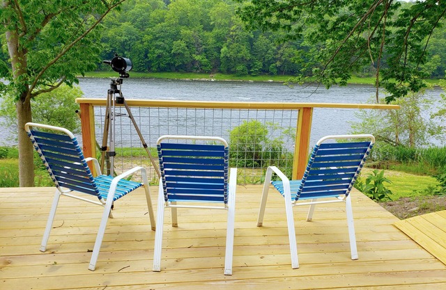 Winziges Haus auf spektakulärem Grundstück am Flussufer - privater Zugang zum Delaware River