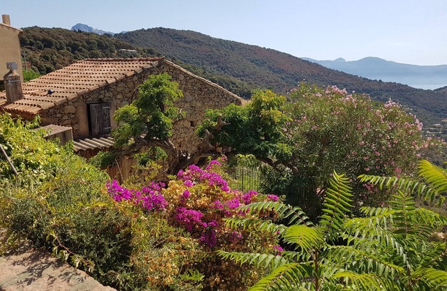 Traditionelles Haus, spektakuläre Aussicht auf den Golf von Porto