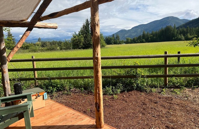 Trailblazer Tent at Columbia Mountain Ranch near Glacier National Park